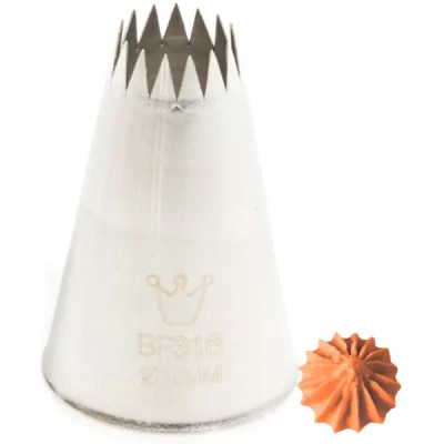 Кондитерская насадка Martellato French Star 12 мм (BF 315) Винница - изображение 1