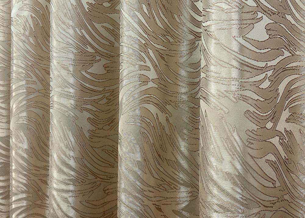 Комплект готових штор VR-Textil Жакард Magic № 1604ш Пісочний 145х270 см 2 шт (33-0574) Київ - фото 7