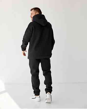 Чоловічий спортивний теплий костюм на флісі Чорний 54 Харків