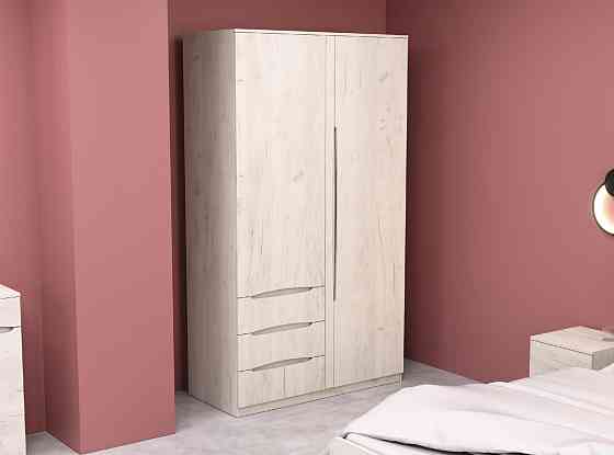 Шкаф Дельта 1, Дуб Крафт Білий, 1200х550х2100 Львов