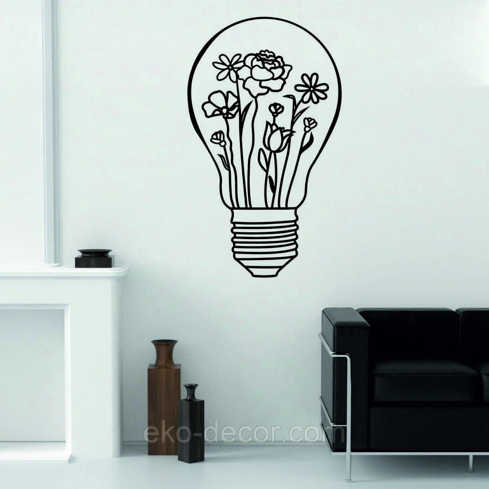 Декоративне настінне Панно «Лампочка» Декор на стіну Київ - фото 4