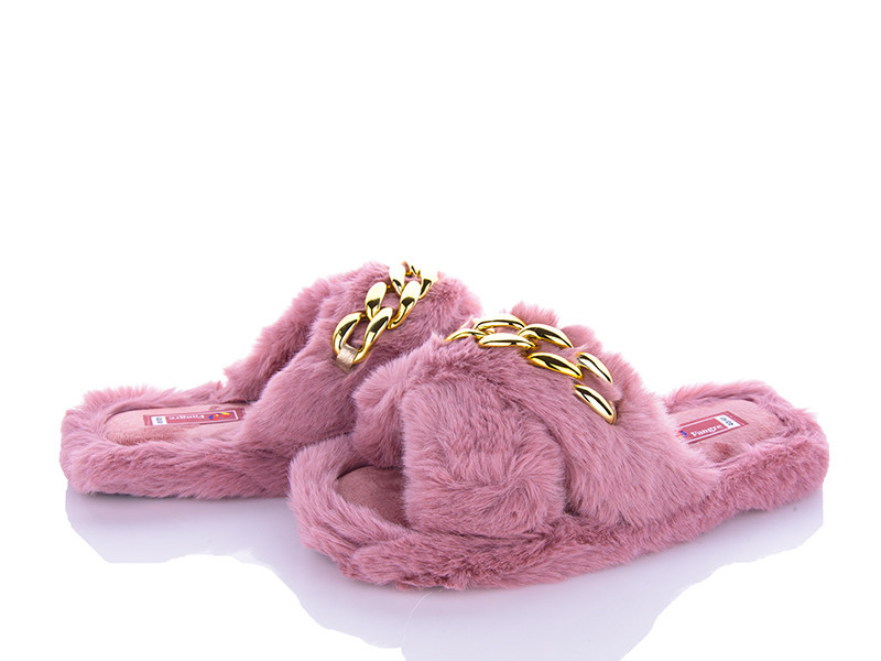 Открытые Женские тапочки домашние меховые Розовый 41 Одесса - изображение 2