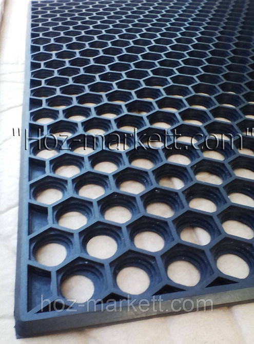 Коврик 75 см х 45 см резиновый соты грязезащитный килим Харьков - изображение 5