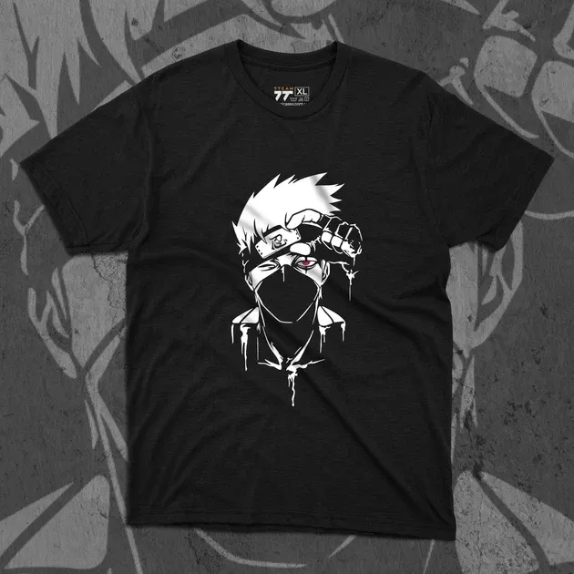 Футболка для подростка мальчика с принтом Наруто Какаші Блек Размер 160 Anime10287 Днепр - изображение 1