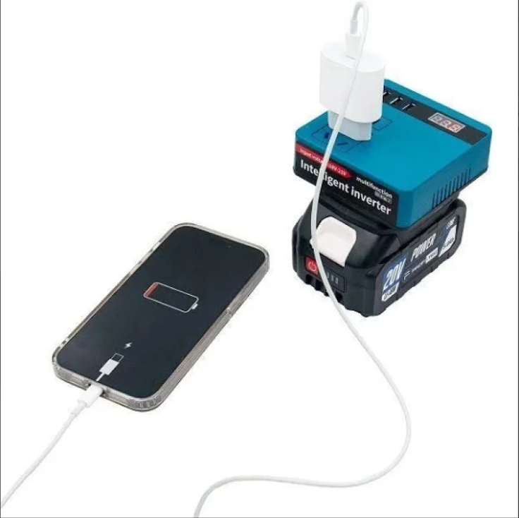 Акумуляторний інвертор напруги (без акумулятора) DC 18-21V to 220V 120W (300W пік.) Одеса - фото 11