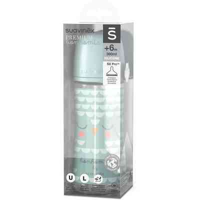 Пляшечка для годування Suavinex Bonhomia, повільний потік, 360 мл, зелена (307838) Вінниця