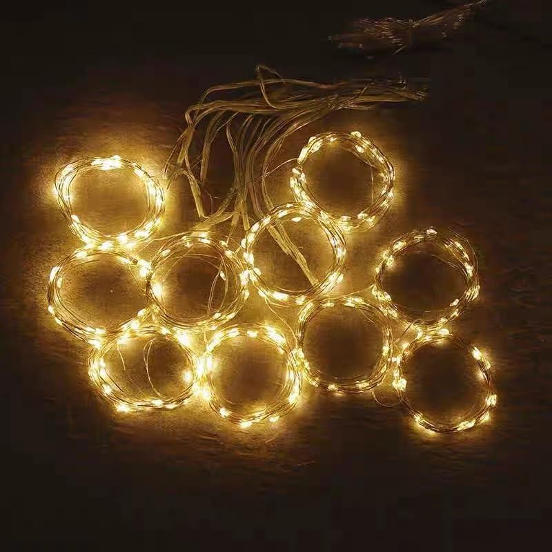 Гирлянда-штора 3×3 м 300 LED USB 8 режимов Теплый белый для окна, комнаты и праздников Днепр - изображение 9
