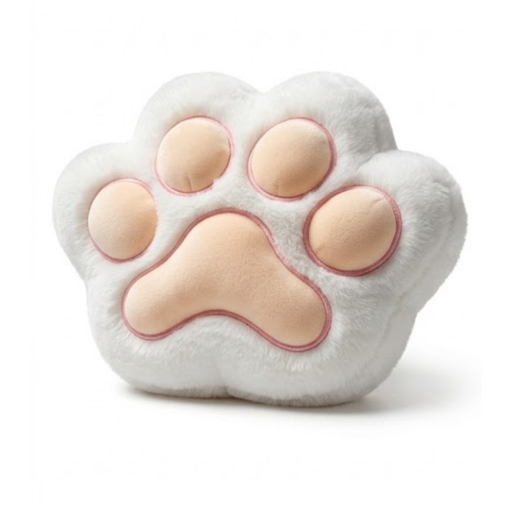 Подушка лапка 30×20 см — м’яка плюшева подушка у вигляді котячої лапки, антистрес, іграшка-обіймашка Київ - фото 4