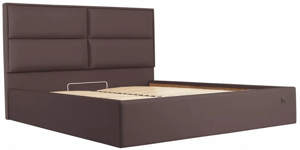 Кровать Sheffield Comfort 140 х 190 см Fly 2231 С подъемным механизмом и нишей для белья Темно-коричневый Киев - изображение 3