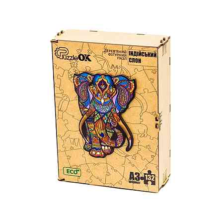 Фигурный деревянный пазл A3 