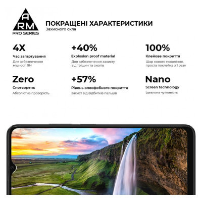 Скло захисне Armorstandart Pro OPPO A18 4G / A38 4G Black (ARM71040) Вінниця - фото 5