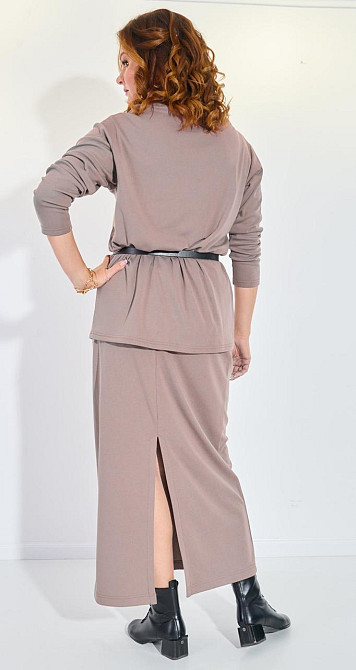 Костюм із джерсі зі спідницею (52) Київ - фото 3