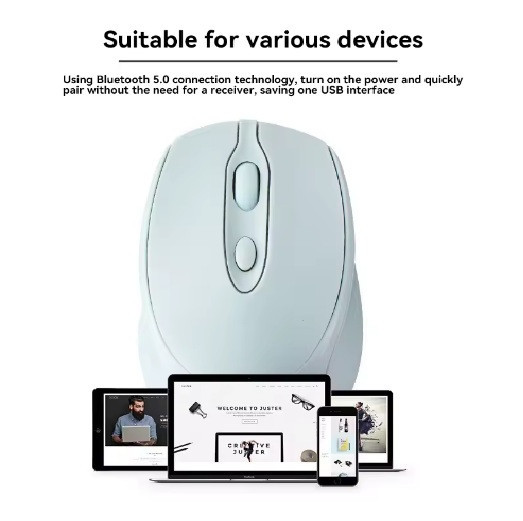 Акумуляторна бездротова мишка Xiaomi Sensitive Bluetooth Mouse 2.4G Dual-Mode Blue Запоріжжя - фото 2