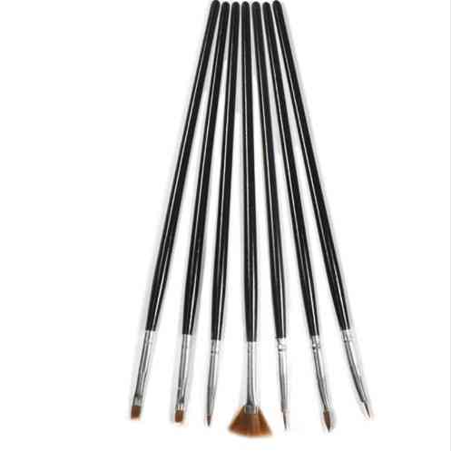 Кисти для маникюра черные - 7шт. Киев