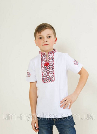Вишиванка для хлопчика "Іванко" червона з чорним 92-152 Кривий Ріг - фото 1