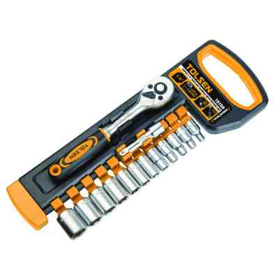 Набір інструментів Tolsen головок торцевих 1/4&quot; 14 предметів &quot;ПРОФІ&quot; (15150) Вінниця