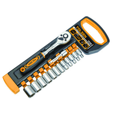 Набор инструментов Tolsen головок торцевых 1/4" 14 предм. "ПРОФІ" (15150) Винница - изображение 1