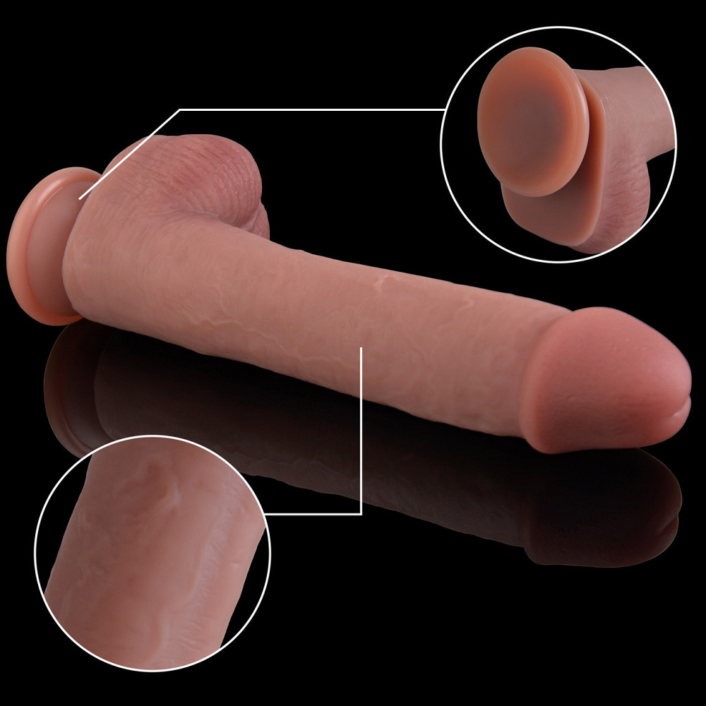 Фалоімітатор - Erospace Natural Play Silicone Dildo D3, 24 см Sex Aura Київ - фото 7