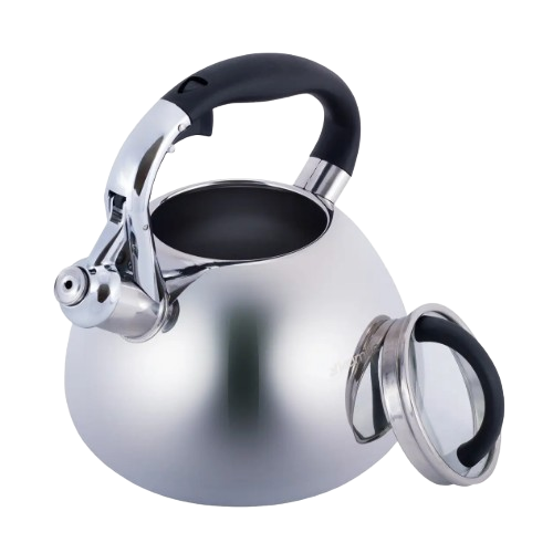 Чайник 3л нержавіюча сталь зі свистком з бакеліт.ручкою (ручка:чорний) 0674 KAMILLE Житомир - изображение 4