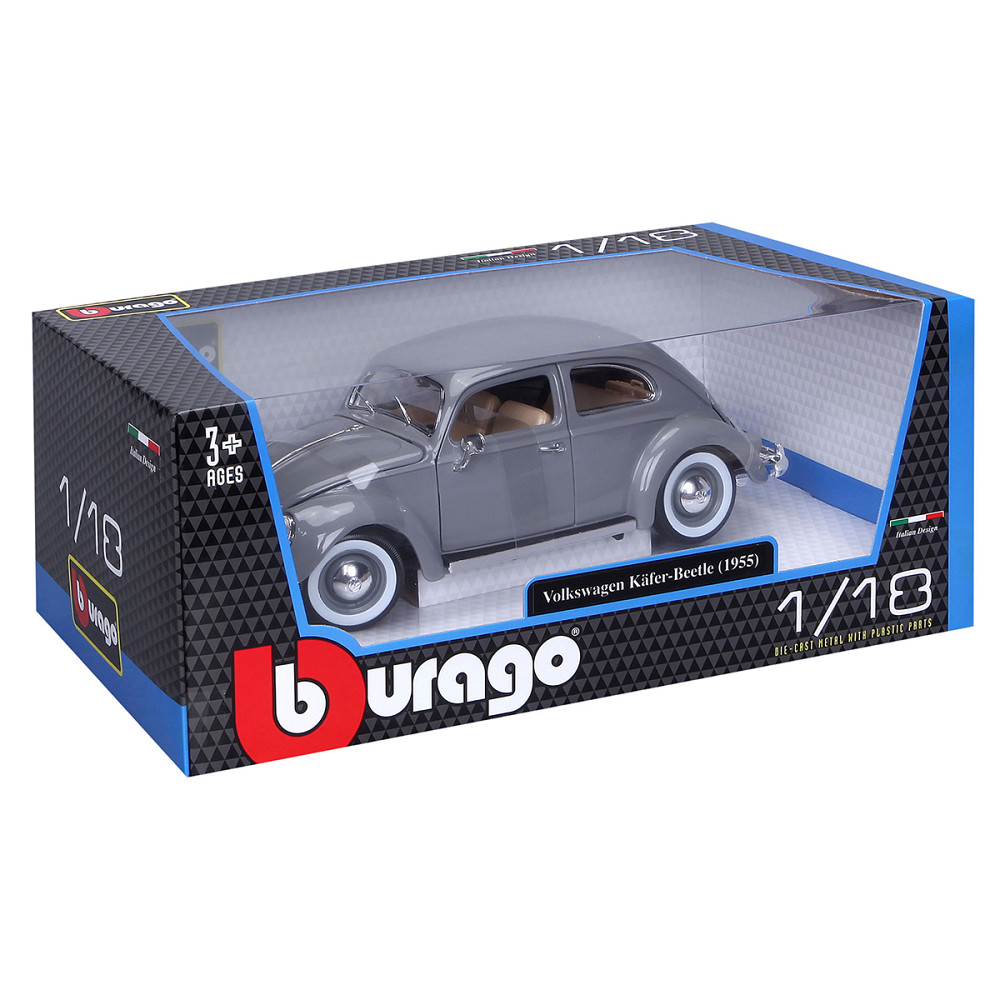 Автомодель - Volkswagen Käfer Beetle (1955) (сірий, 1:18) Дніпро - фото 2