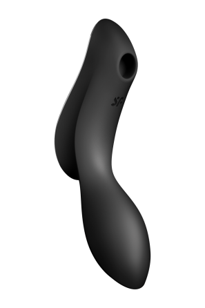 Двойной вибратор с вакуумной стимуляцией SATISFYER CURVY TRINITY 2 черный Sex Aura Киев