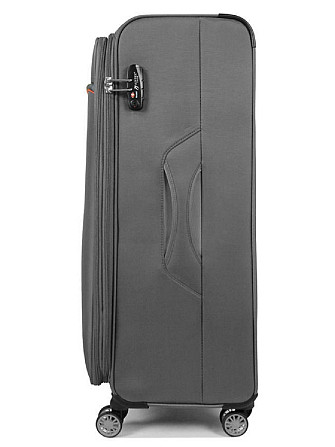 Чемодан средний AIRTEX 825 на 4-х колесах тканевый серый Киев - изображение 2
