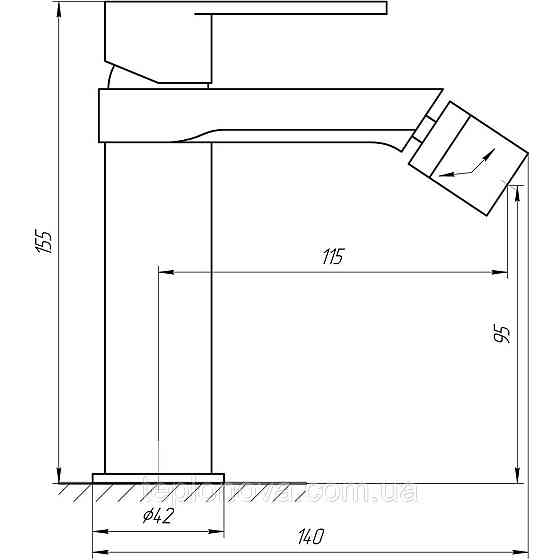 Змішувач для біде TOPAZ SARDINIA TS 08601-H18 Чернівці