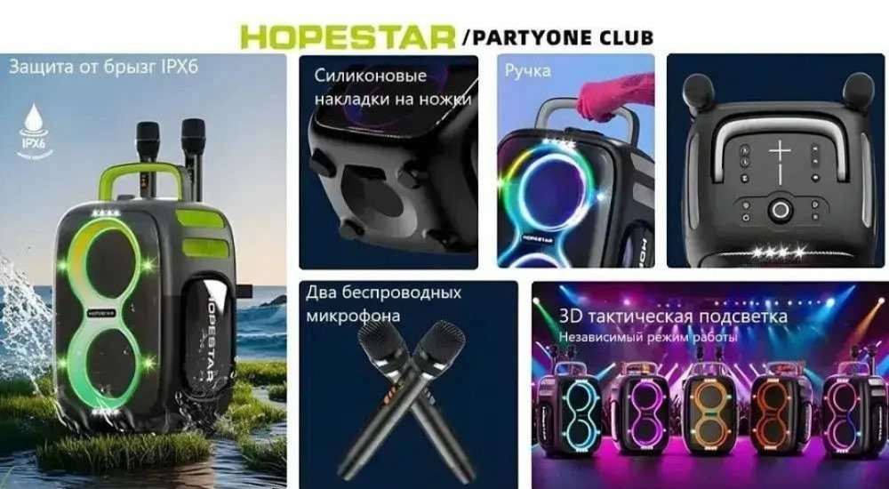 Hopestar Party One Club  650W Bluetooth колонки (Нові) Харьков - изображение 3