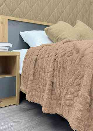 Плед 200х230 см (+-10см) "Косичка" колір карамельний (87-343) Київ