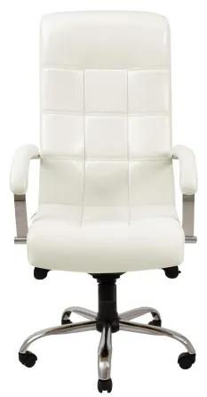 Офісне Крісло Керівника Richman Virginia Lucky White Хром М3 MultiBlock Білий Київ