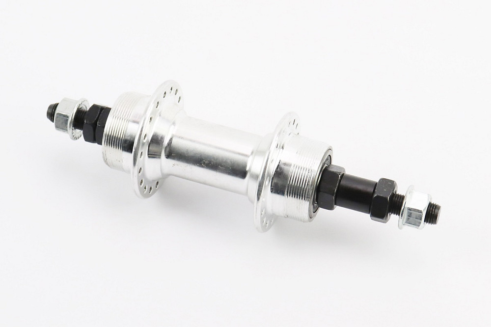 Втулка задня MTB алюмінієва 14Gx36H під вільнобіг, Disk-brake (різьба), 2 пром-підшипники 6200 2RS, кріпл. гайка, FB-A209B Київ - фото 1