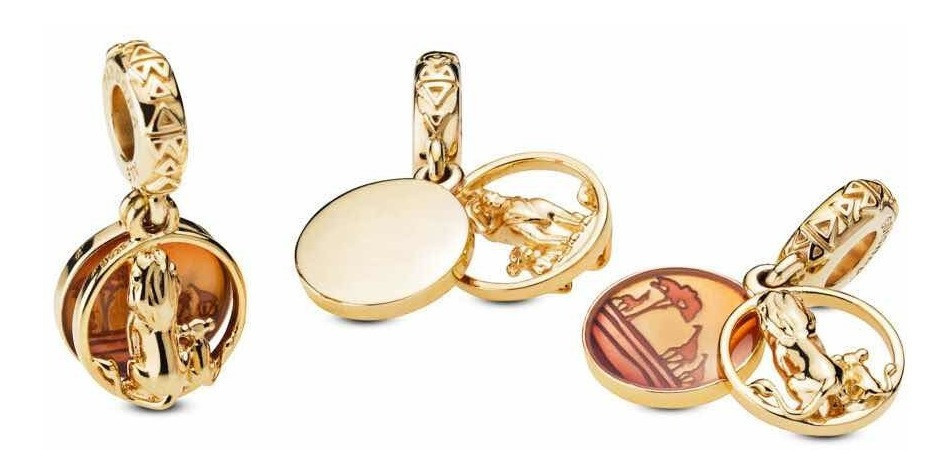 Срібна підвіска-намистина Пандора  "Король лев Сімба і Муфаса" в позолоті   768639C01 MasterSem Київ - фото 2