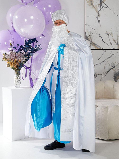 Костюм Святого Николая білий + блакитний Одеса - фото 3