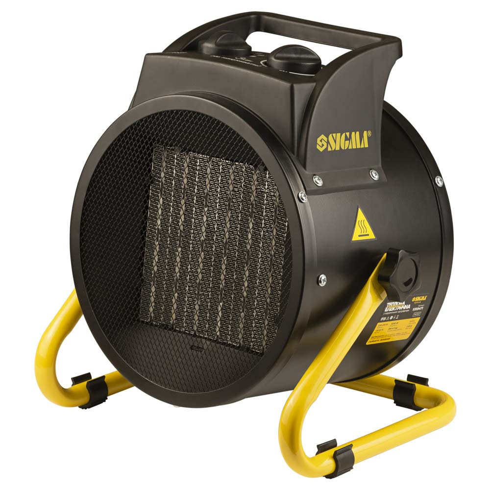 Sigma Электрическая тепловая пушка с керамическим нагревателем 3.0кВт (металл) SIGMA (5359471) Коломыя - изображение 1