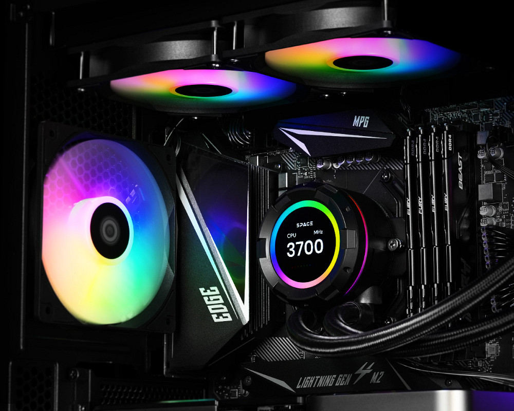 Система водяного охлаження ID-Cooling Space LCD SL240 XE Чорний Харків - фото 13