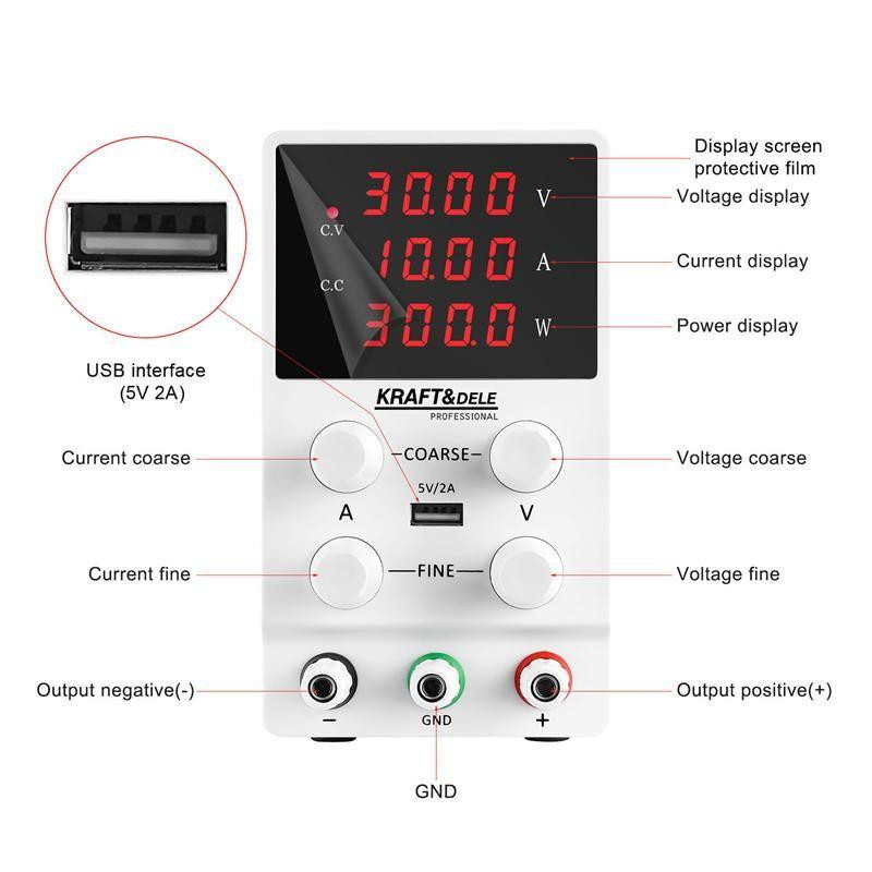 Лабораторный источник питания Kraft&Dele KD5870 Киев - изображение 2
