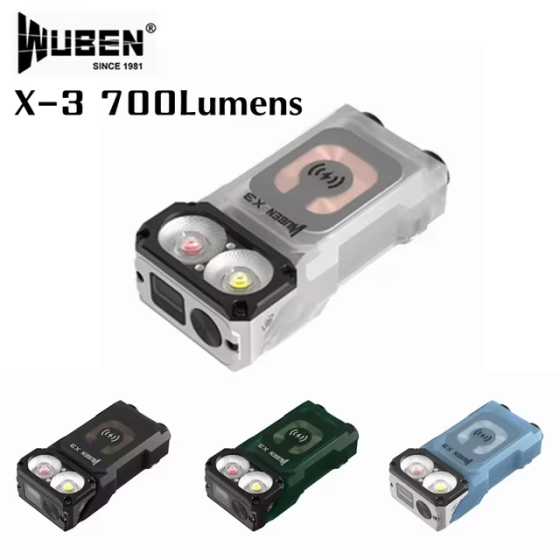Ліхтар Wuben X3 EDC 700 лм із червоним світлом із бездротовою зарядкою Зелений Вінниця