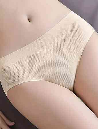 Труси з пушапом жіночі в сіточку безшовні бежевий 2XL(46р.) Київ