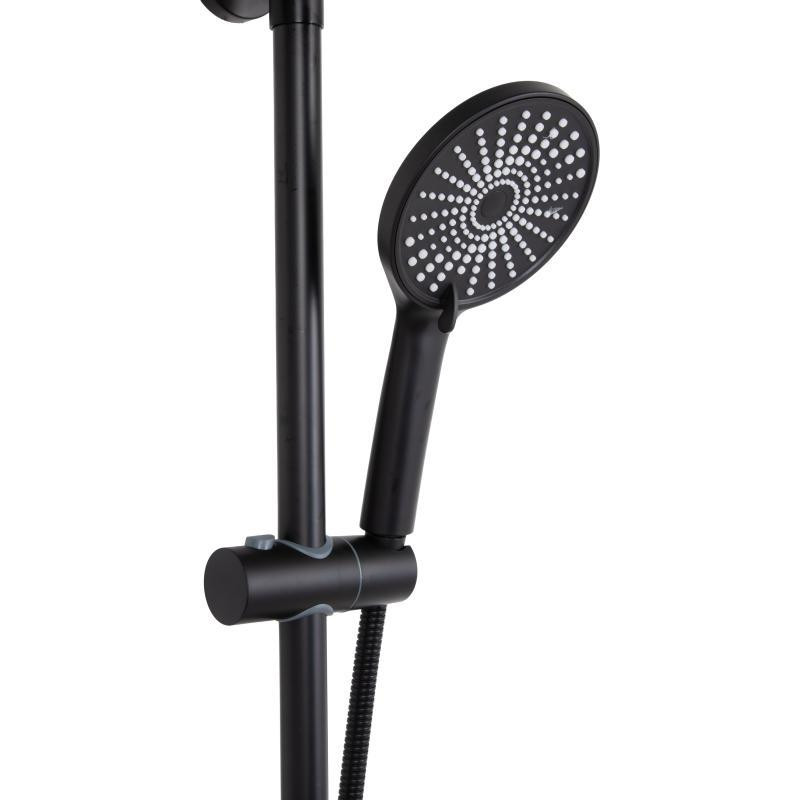 Душова система пристінна Qtap Jay QTJAY110BLM45550 Black Matt Київ - фото 13