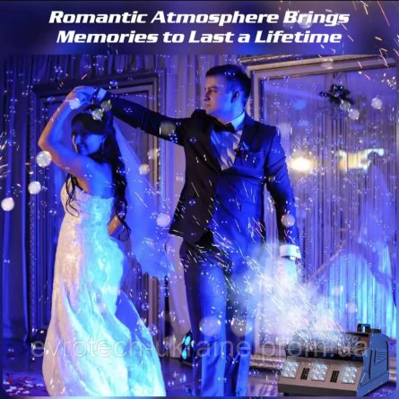 Yiflamefly 1500W 8 RGB / світлодіодна машина для димових бульбашок DMX з пультом Рівне