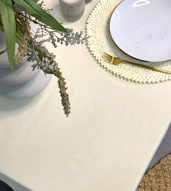 Ecotton Скатертина Ecotton DUCK 170х200 см водовідштовхувальна молочна Milk 02 Киев - изображение 1