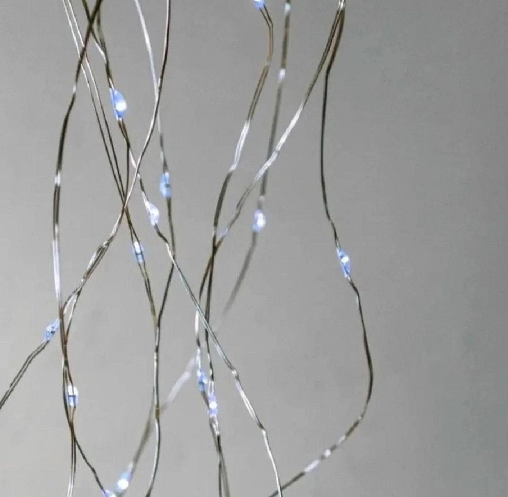 Світлодіодна гірлянда штора роса Niki Light штора від USB 8 режимів гірлянда завіса з пультом 300 лед 3x3м біла холодний білий Київ - фото 9