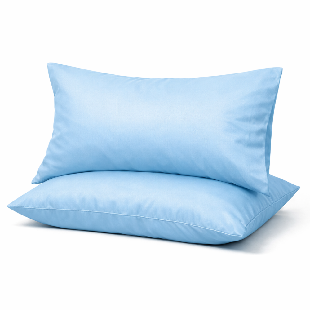 Комплект наволочок Ecotton 50х70 см 2 шт блакитного кольору Blue Коломия - фото 1