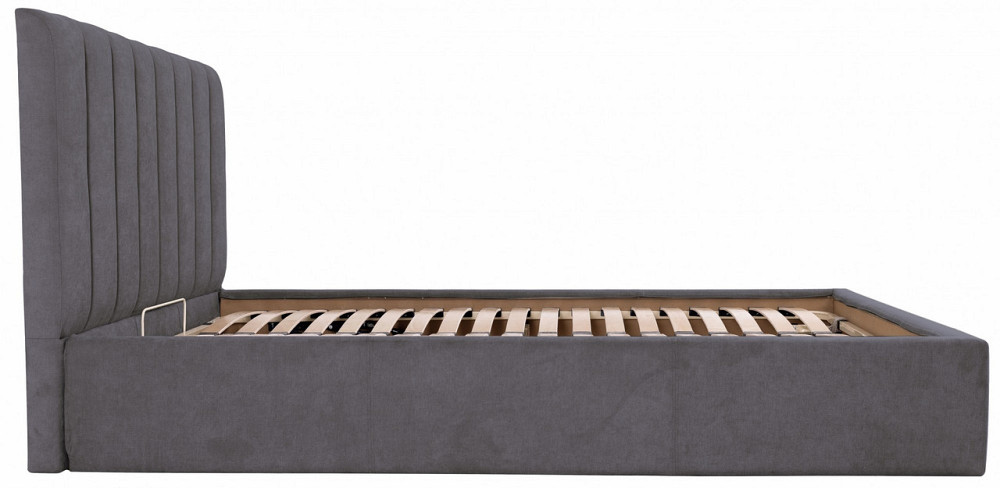 Ліжко Двоспальне Sanam VIP 180 х 190 см Місті Dark Grey З додатковою металевою цільнозварною рамою Темно-сірий Київ - фото 11