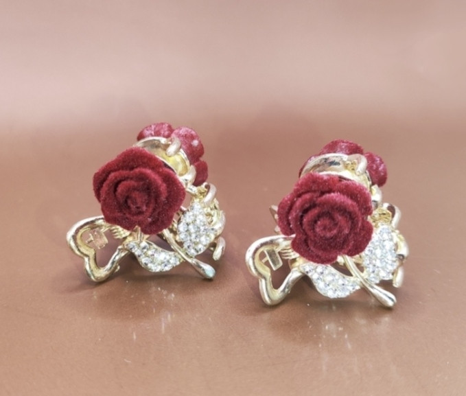 Заколка-крабік "Троянда" 2 шт Сміла - фото 8