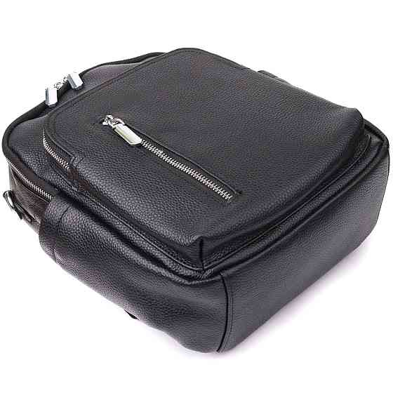 Женский рюкзак из натуральной кожи Vintage 23059 Черный Киев