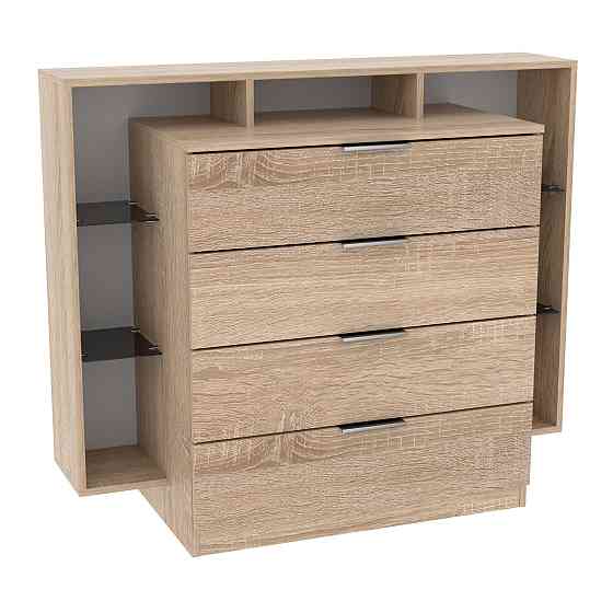 Комод Крістал, Дуб Сонома, 1200/450/1000 Львів