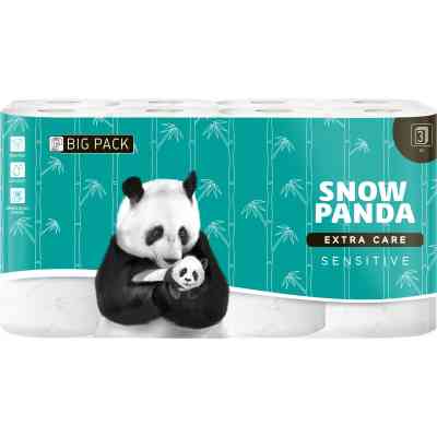Туалетний папір Сніжна Панда Extra Care Sensitive 3 шари 16 рулонів (4820183970695) Вінниця