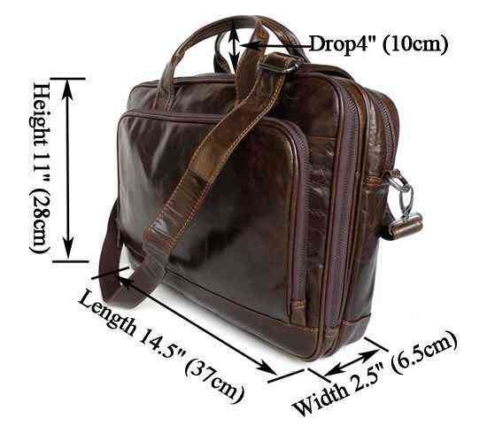 Сумка чоловіча Vintage 14152 Коричнева Київ