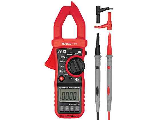 Мультиметр-кліщі для вимірювання електричних параметрів YATO: 10 мА - 1000 А [30] Одеса